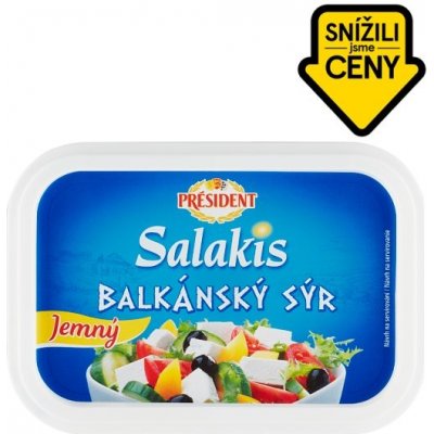Président Salakis Balkánský sýr jemný 250g – Zboží Dáma