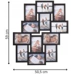 Fotorámeček na 12 fotek, 59x50 cm, černý SPRINGOS PANORAMA – Zboží Živě