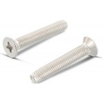 INOX DIN 7500 ME šroub závitotvorný, zápustná hlava a křížová drážka PZ Pozidrive, nerez A2 Varianta: DIN 7500 ME šroub závitotvorný, zápustná hlava křížová drážka PZ, nerez A2 M3X10 – Hledejceny.cz