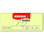 Kores samolepicí bloček Žlutý 50 x 40 mm, 3x100 listů – Zbozi.Blesk.cz