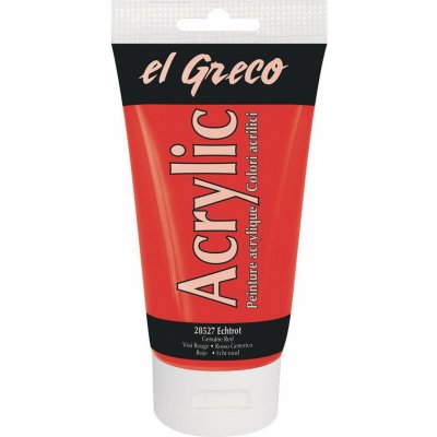 El Greco akrylová barva pravá červená 150 ml – Hledejceny.cz