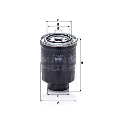 Palivovy filtr MANN-FILTER WK 8052 z