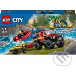 LEGO® City 60412 Hasičský vůz 4x4 a záchranný člun – Zboží Dáma