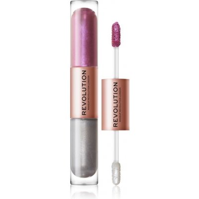 Makeup Revolution Double Up tekuté oční stíny 2 v 1 Subliminal Lilac 2 x 2,2 ml – Hledejceny.cz