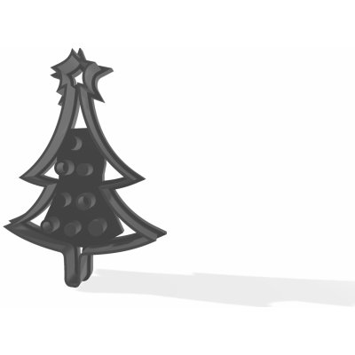 Vykrajovátko - Vánoční stromeček - s ozdobami