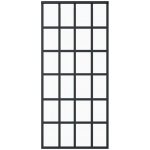 vidaXL hliník a ESG sklo 90 x 205 cm černé – Hledejceny.cz