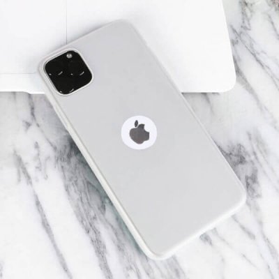 Pouzdro SES Silikonové matné s véřezem Apple iPhone 13 Pro - bílé – Zboží Mobilmania