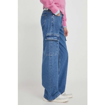 Calvin Klein Jeans dámské džíny high waist J20J223688 modrá – Zbozi.Blesk.cz