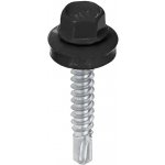 KLIMAS Šroub samovrtný WF 5,5 x 25 mm pro kotvení plechu do oceli 5 mm RAL 9005 250 ks – Zboží Mobilmania