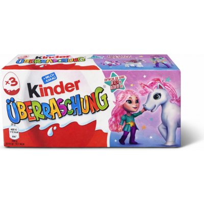 Kinder von Unicorns! Čokoládová Vajíčka s překvapením 3ks 60 g – Sleviste.cz