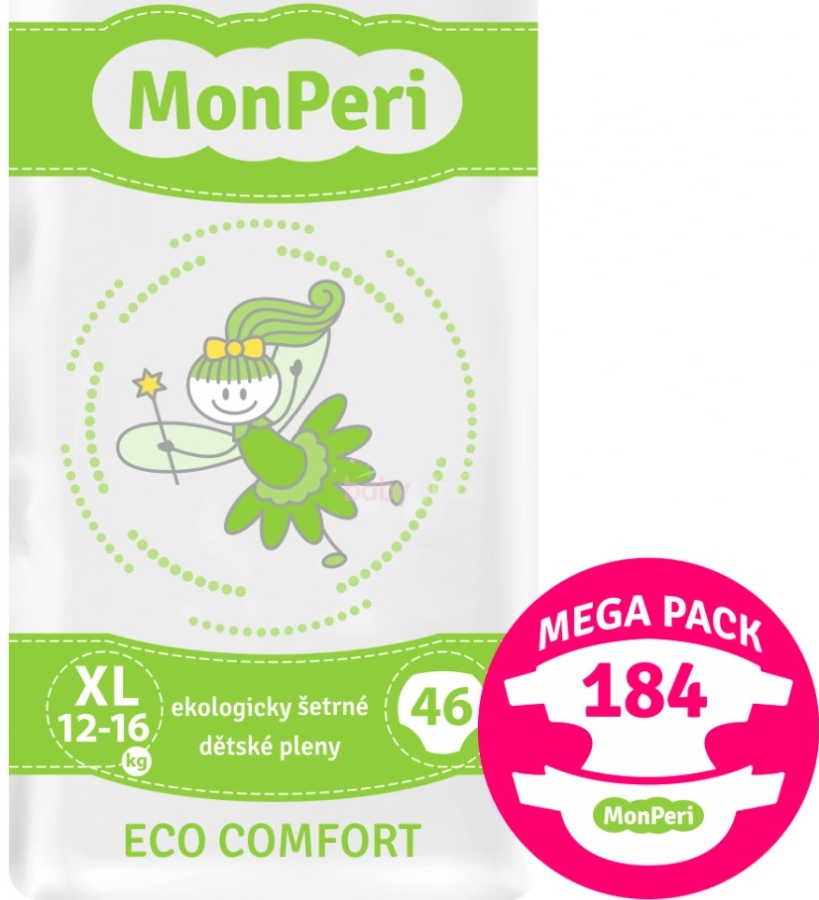 MonPeri Eco Comfort XL 12-16 kg 4 x 184 ks