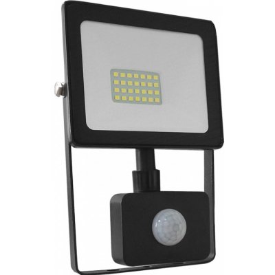 ACA Lighting LED venkovní reflektor Q 20W/230V/4000K/1700Lm/110°/IP66, pohybový senzor, černý – Zboží Mobilmania