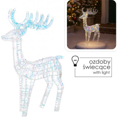 Vánoční LED dekorace sob 105 cm v irizujícím provedení – Hledejceny.cz