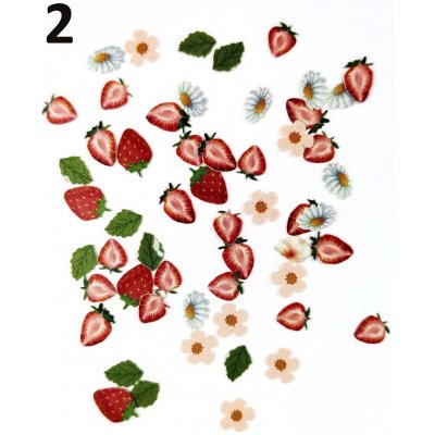 Papírové ozdoby do pryskyřice ovoce a květy Varianta: 2 – Hledejceny.cz