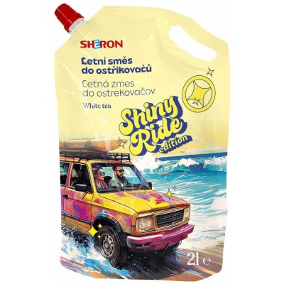 Sheron Shiny Ride Letní kapalina do ostřikovačů Softpack bílý čaj 2 l | Zboží Auto