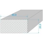 040/020-Q0015-259 PROFIL SILIKONOVÝ EXPANDOVANÝ - Bílý obdelníkový profil 15°shore – Zbozi.Blesk.cz