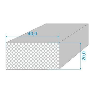 040/020-Q0015-259 PROFIL SILIKONOVÝ EXPANDOVANÝ - Bílý obdelníkový profil 15°shore – Zbozi.Blesk.cz