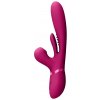 Vibrátor VIVE Kura G-Spot Vibrátor se stimulací klitorisu růžový
