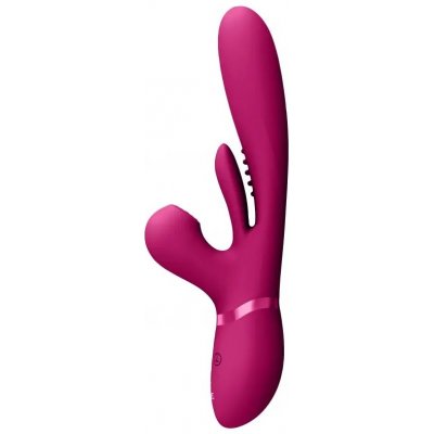VIVE Kura G-Spot Vibrátor se stimulací klitorisu růžový