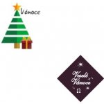 Čokoládová dekorace - Veselé Vánoce - 20 ks – Zboží Dáma