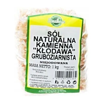 Kłodawska sůl bez jódu hrubozrnná 1 kg SMAKOSZ – Sleviste.cz