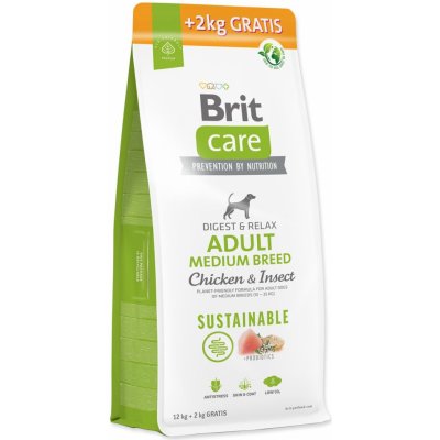 Brit Care Sustainable Adult Medium Breed Chicken & Insect 14 kg – Zboží Mobilmania