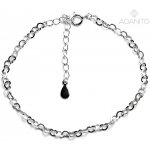 Adaito Stříbrný řetízek na nohu srdíčka SSRK027428 – Zboží Dáma