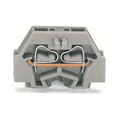 WAGO Svorka 260-301 2vodičová, bez tlačítka, s upevňovací přírubou, upevňovací otvor Ø3,2 mm, CAGE CLAMP®; 1,50 mm², šedá 260-301 – Zboží Mobilmania