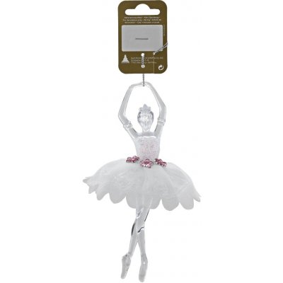 GEROMA Vánoční ozdoba baletka plast čirá 17,5 cm – Zboží Mobilmania