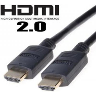 PremiumCord HDMI 2.0 High Speed + Ethernet kabel/ zlacené konektory/ 1m/ černý