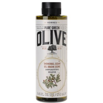 Korres Pure Greek Olive sprchový gel s řeckým extra panenským olivovým olejem s vůní cedrového dřeva 250 ml