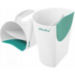 Akuku Hrníček ke koupání mytí hlavičky bílý mátový – Hledejceny.cz