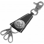 Přívěsek na klíče Kožená Harley Davidson Lebka – Hledejceny.cz