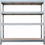 Majster Regál Bullrack Rivet 200 x 200 x 60 cm 4 police zinek – Zboží Dáma