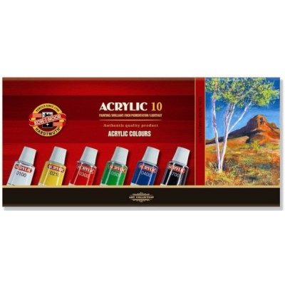 Koh-i-noor Barvy acrylové 10ks – Sleviste.cz