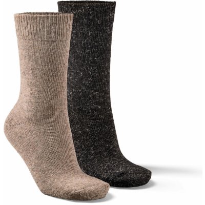 Kreibich&Fellhof ponožky Alpaka Farbig hnědá / černá