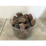 Lávová drť, hnědo-černá 16-32 mm, dóza 1,5l (cca 1,5kg) – Zboží Dáma