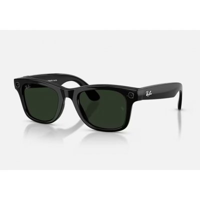 Meta Ray-Ban Wayfarer Gen2 Standard, Shiny Black, Clear/Graphite Green Transitions 4012601/1M50 – Sleviste.cz