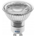 GTV LED, SMD 2835, TEPLÁ BÍLÁ, GU10, 5 W, AC 220–240 V, SKLO, VYZAŘOVACÍ ÚHEL 38*, 400 lm, 4 – Hledejceny.cz
