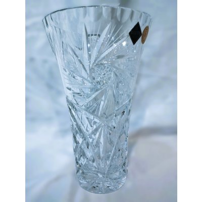 Broušená kónická váza 21 cm – Zboží Mobilmania