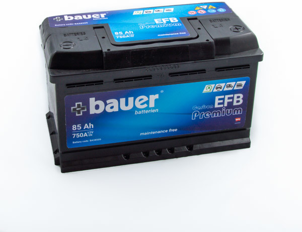Bauer Carbon EFB 12V 85Ah 750A BA58505
