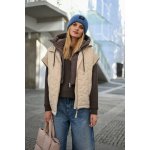 Rino Pelle prošívaná oversize vesta béžová – Hledejceny.cz