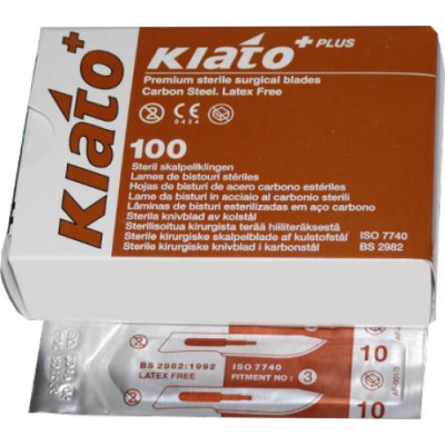 Kiato Čepelka skalpelová č. 10 sterilní 100 ks – Hledejceny.cz