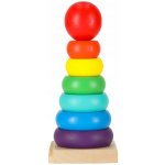 KIK dřevěná věž duhové barvy KX6215 – Sleviste.cz