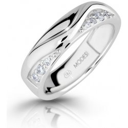 Modesi stříbrný prsten se zirkony M16026