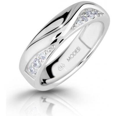 Modesi stříbrný prsten se zirkony M16026
