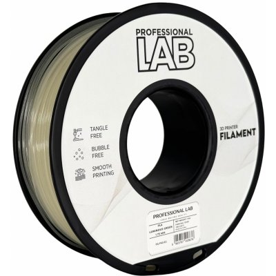 Professional Lab Prof. Lab Filament PLA světelně zelená 1,75mm 1 kg – Zboží Živě