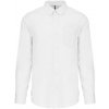 Pánská Košile Kariban pánská košile oxford s dlouhým rukávem bílá