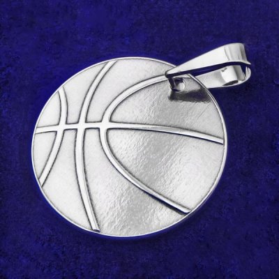 Klenotyn Stříbrný přívěsek basketbalový míč