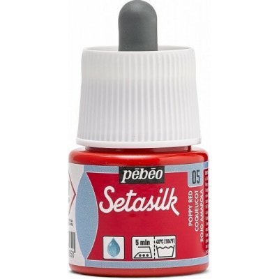 Pébéo Barva na hedvábí Setasilk 45 ml 05 Poppy Red – Zboží Dáma